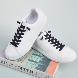 AOLLRUIRLL Elastic Shoe Laces, No Tie Shoe Laces Tieless for Kids, Adults, Elderly, One Size Fit All, 1 Pair Dark Red, 47"Inch