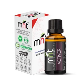 MNT Vetiver Essential Oil 100% Pure Natural & Therapeutic Grade for Aromatherapy, Massage, Hair Care and Skin Care (30ML)