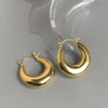 HUGE TOMATO 925 Silver Earrings Gold Hypoallergenic Hoop Earrings Gold