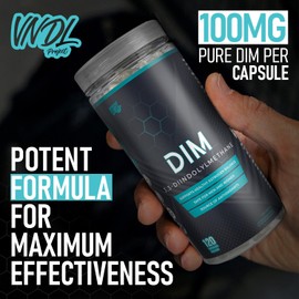 VNDL DIM for Hormone Regulation & Immune Support Formula - 100mg Natural Capsule with Antioxidant Activity for Men & Women - Boost Wellness & Experience with Third-Party Tested 120 Capsules