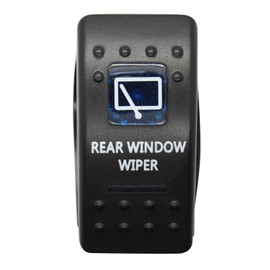 LED-Mafia Rear Windscreen Wiper – Rear Window Wiper – Symbol Rocker Switch Car Boat Truck Light 12 V 24 V