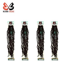 Bobbi Boss Butterfly Locs Pre-Loop Crochet Braid NU LOCS DISTRESSED STYLE BUTTERFLY LOCS 24" (4-Pack, T4/3027)