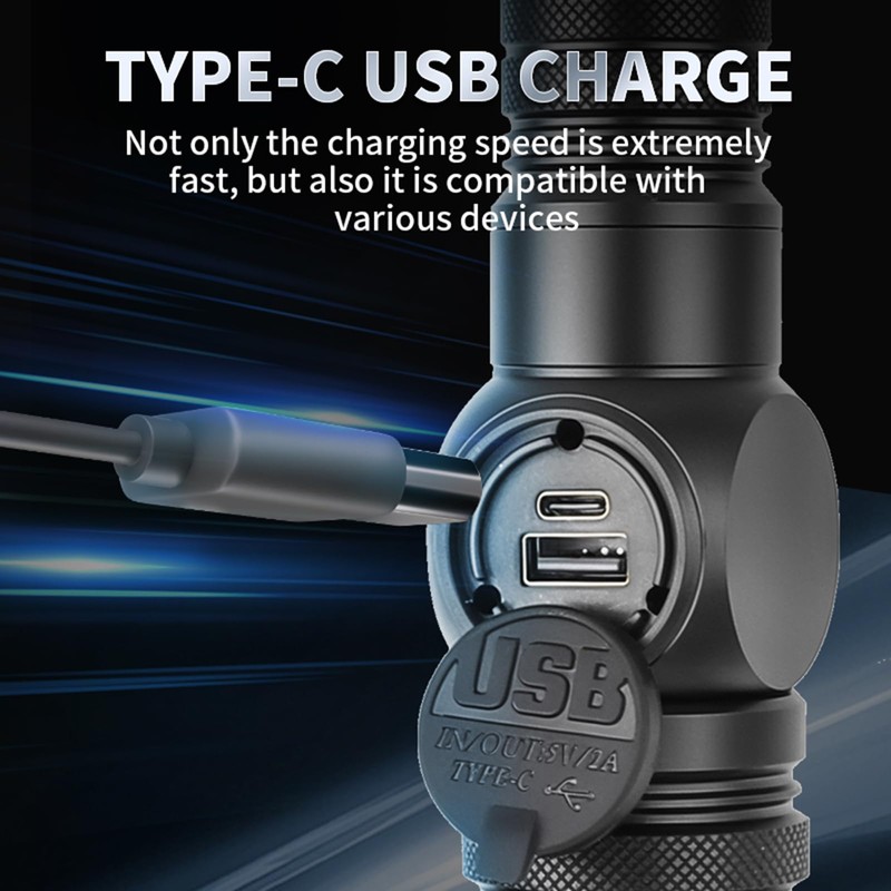 KAIJIENOO Rechargeable Flashlights High Lumens,Super Bright LED Magnetic Flashlight,Powerful Spotlights