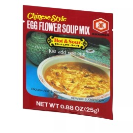 Kikkoman New Kikkoman Egg Flower Hot & Sour Soup muckbang exclusive 1 pack, 0.88 oz