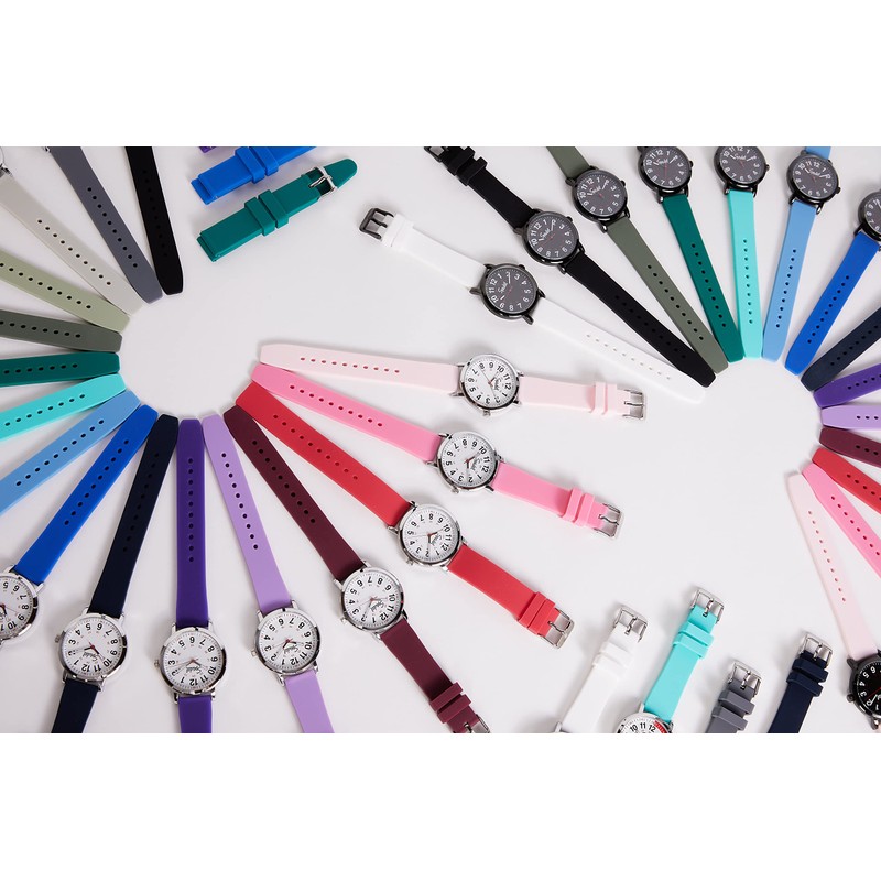 Speidel Replacement Scrub Silicone Watchband for Nurses, Doctors, Students in