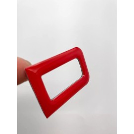 CUSTOM EMBLEM GRILL INSERT EMBLEM Fit 2022 2023 TUNDRA  SR5 4X4 3D TRD  (Gloss Red Domed)