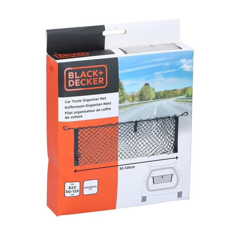 BLACK+DECKER Car Boot Organiser Boot Net - Universal Luggage Net
