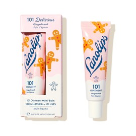 Lanolin 101 Multipurpose Ointment - Lanolin Lip Balm & Healing Ointment for Skin Barrier Repair - Moisturizer for Dry Lips, Cuticles & Elbows - No Petroleum Formula - Gingerbread (0.35 oz)