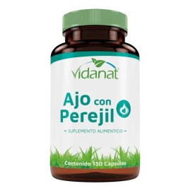Ajo Con Perejil 150 Cáspsulas Vidanat Sabor Sin sabor                                                                                                 