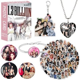 Kanfyyl BP Merchandise Gift Set, Necklace, Badge, Photocards, Stickers, Key Ring, Bracelet, Gift Set BP Fans