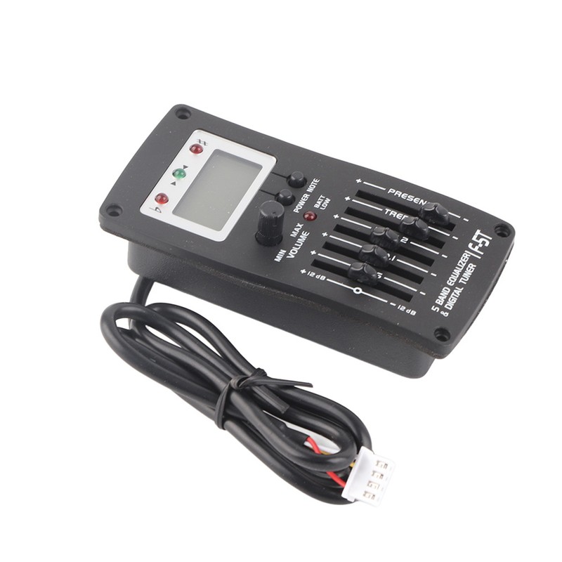 F‑5T 5 Band EQ Equalizer Pickup Tuner for Acoustic Guitar