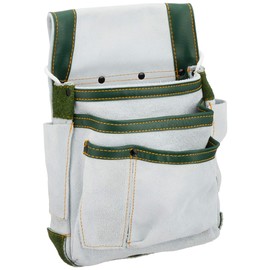 SK11 Leather Gusseted Nail Bag SMK-320 White