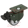 Manganese Steel Bracket 3 inches Bearing Caster Wheels TPR Trolley