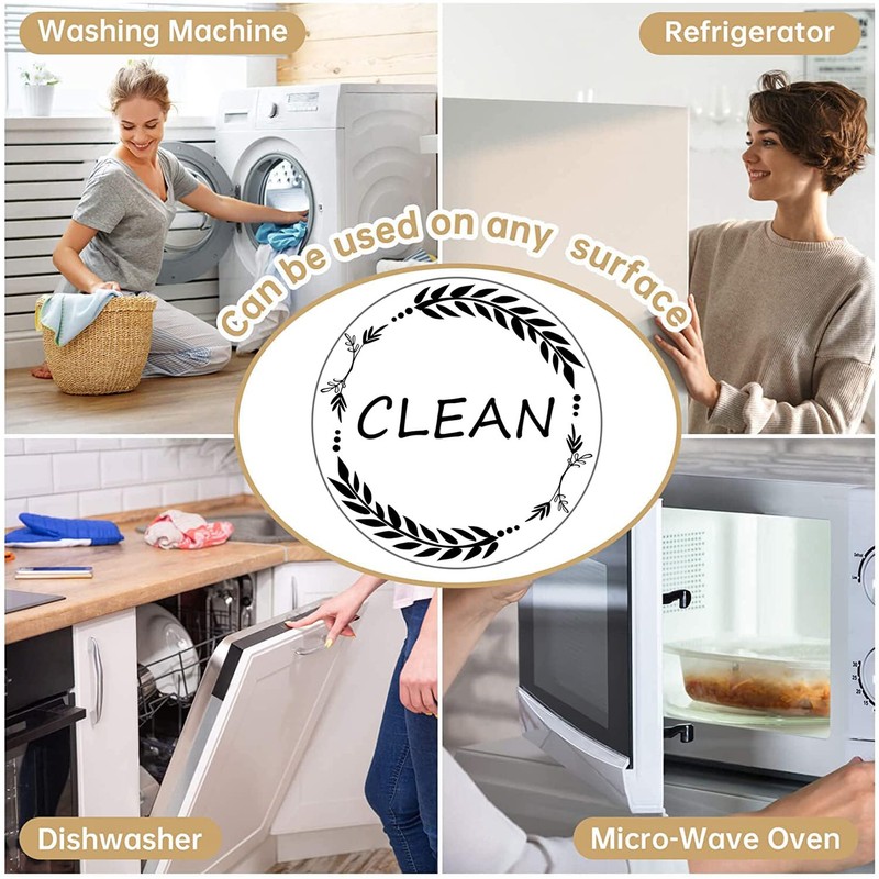 Clean and Dirty Magnet，Dishwasher Magnet Clean Dirty Sign Indicator，Reversible Dish