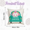Easter Pillow Covers 18x18 Inch Set of 4pcs Easter Sofa