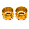 1 Pair NAB Hub Adapters Professional Polished Aluminum Alloy 10