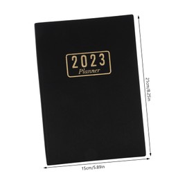 Operitacx 2023 Portable English Planner Notebook | Daily Agenda Notepad | 365 Day Schedule Organizer | Ideal for Work and Study | Weekly Planning and Goal Tracking