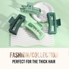 5 Inche Gradient Green Extra Large Claw Clips for Thick