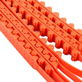 Acouto 93.5cm/36.8'' 10PCS Universal Nylon Snow Tire Chain for Car Truck SUV Anti-Skid Emergency Winter Driving(Orange)