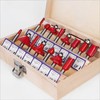 AIMALL 15X 1/2 1/4 inch Router Bits Set Woodworking Tool