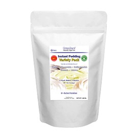 GramZero 5 Variety Pudding Mix, 5/1 QT Yield (Makes 40 - 4 oz servings), Stevia Sweetened, SUGAR FREE