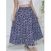 BERYDRESS Women's Casual Maxi Floral Skirts with Deep Pockets Elegant