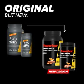 Powerbar - Isoactive - Orange - 600g - Isotonisches Sportgetr√§nk - 5 Elektrolyte (Packung mit 2)