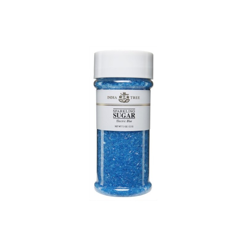 India Tree Sparkling Sugar - Electric Blue