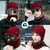 Bluelander Gorros para Invierno con Bufanda Hombre y Mujer, Conjunto