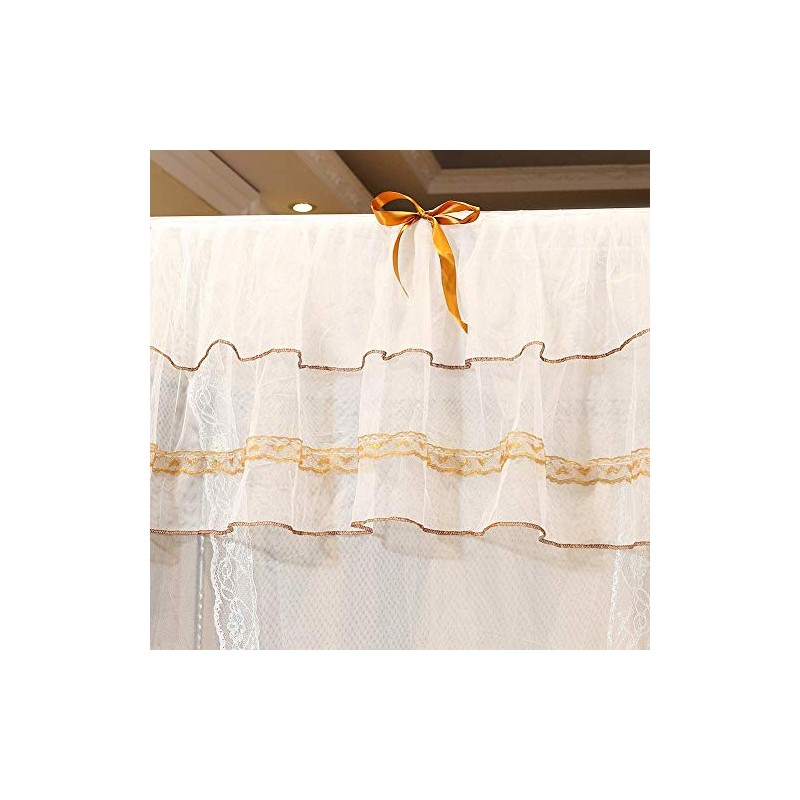 EBTOOLS Mosquito Net 4 Corners Polyester for Single and Double