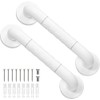 YGHSZ 2 Pack Anti Bathroom Grab Rail,White Stainless Steel Shower