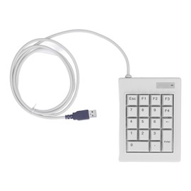 18 Key Numeric Keypad Mechanical Linear Switche Linear Switche Splashproof USB Numeric Keypad with Anti Skid Pads for Laptop Desktop PC