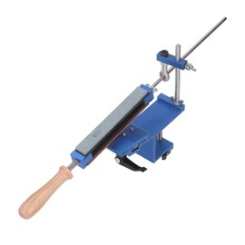 Professional Knife Sharpener with 10 Whetstones, 360° Rotation Flip Design Fixed Angle Stainless Steel, Chef Knife Sharpening Kit, Abrasive Holding System Tools for Kitchen
