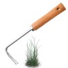 Ehuihuan Weed Cutter Wooden Handle Weed Hoe, Professional Weed Remover
