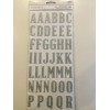 American Crafts 346633 Thickers Stickers, Silver- NEW