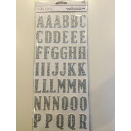 American Crafts 346633 Thickers Stickers, Silver- NEW