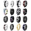 Kakonia 16Pcs Stainless Steel Fidget Rings for Men Women Stress