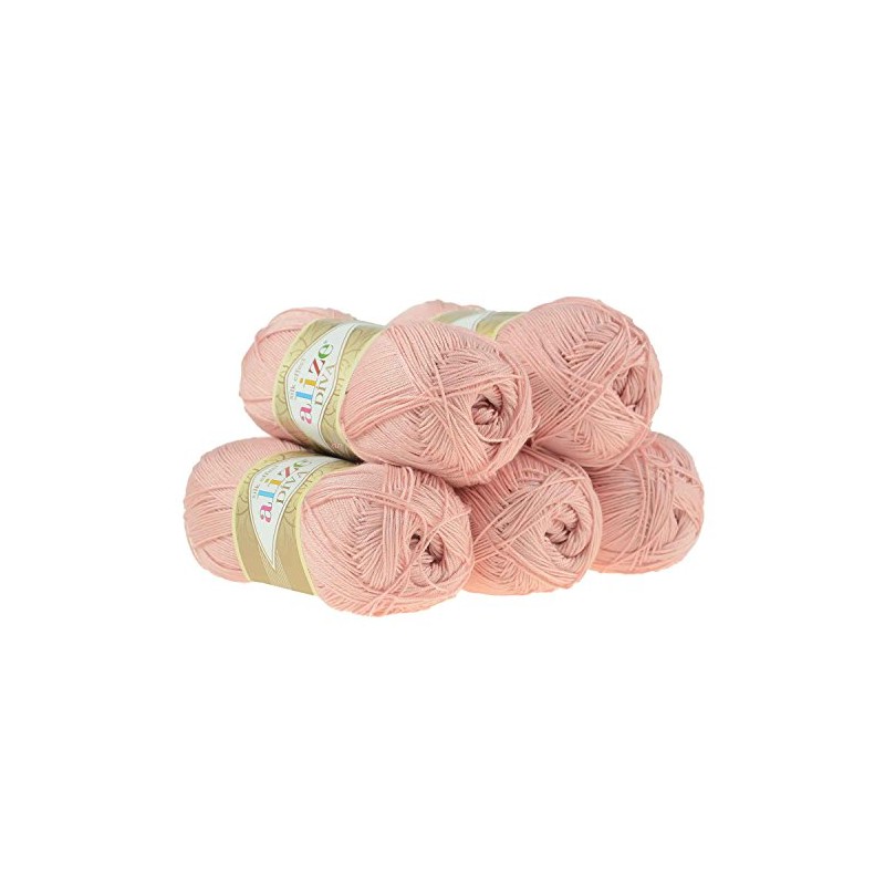 5 x 100g Yarn Alize Diva – 363 Pink