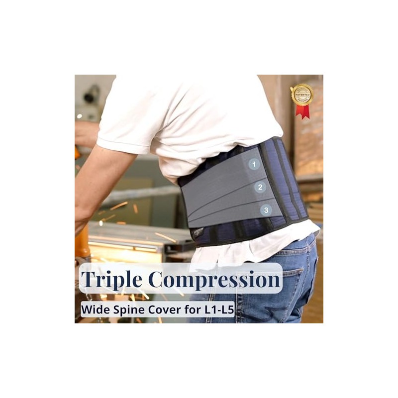 AVESTON Back Support Lower Back Brace for Back Pain Relief: