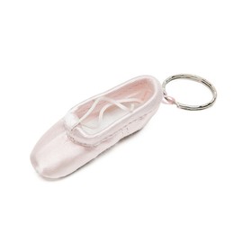 Montesy Handcrafted Ballet Shoe Keychain Silk Pointe Shoe Keyrings Elegant Key Accessory for Ballet Dances Enthusiasts