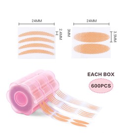 Visxcnu Pack of 1200 Slip-On Eyelids Stripes for Eyelid Lifting without Surgery Waterproof 24-Hour Hold Double Eyelid Lifting Tapes Eyelid Tape Skin Colour