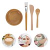 DEARMAMY Mixing Bowl Set with Wooden Brush Applicator：Facial Bowls, Spatula,