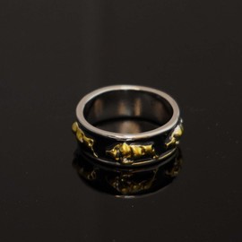 PikaLF Bull Ring for Men, Nordic Viking Bull Head Ring, Gold Taurus Totem Ring, Vintage Bull Tribal Biker Ring, Taurus Constellation Amulet Ring, Punk Animal Jewellery Gift, NO