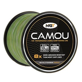 Carp & Coarse Fishing Line Camo Colour available in 8lb 10lb 12lb 15lb Breaking Strain (18lb) by NGT