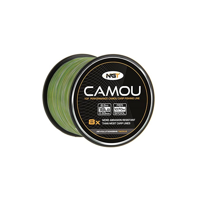 Carp & Coarse Fishing Line Camo Colour available in 8lb