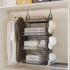HapiRm Hanging Closet Organizer Storage - 4 Tier Hanging Closet