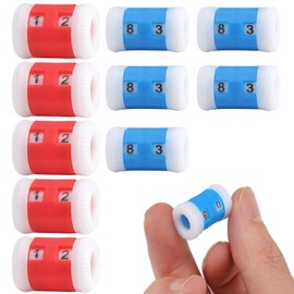 10Pcs Stitch Marker Row Counter Knitting Ring Row Counters,Stitch Marker Row Counter Portable Knitting Accessories,Plastic Knitting Ring Counter,for Knitting Sewing Weaving Crocheting DIY Arts