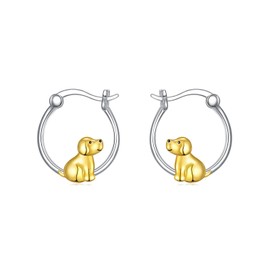 925 Sterling Silver Butterfly/Heart/Dragonfly Hoop Earrings with Crystal from Austria 20mm, Sterling Silver, No Gemstone