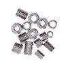 75Pcs Stainless Steel Threaded Inserts Nuts Assortment Tool Kit for