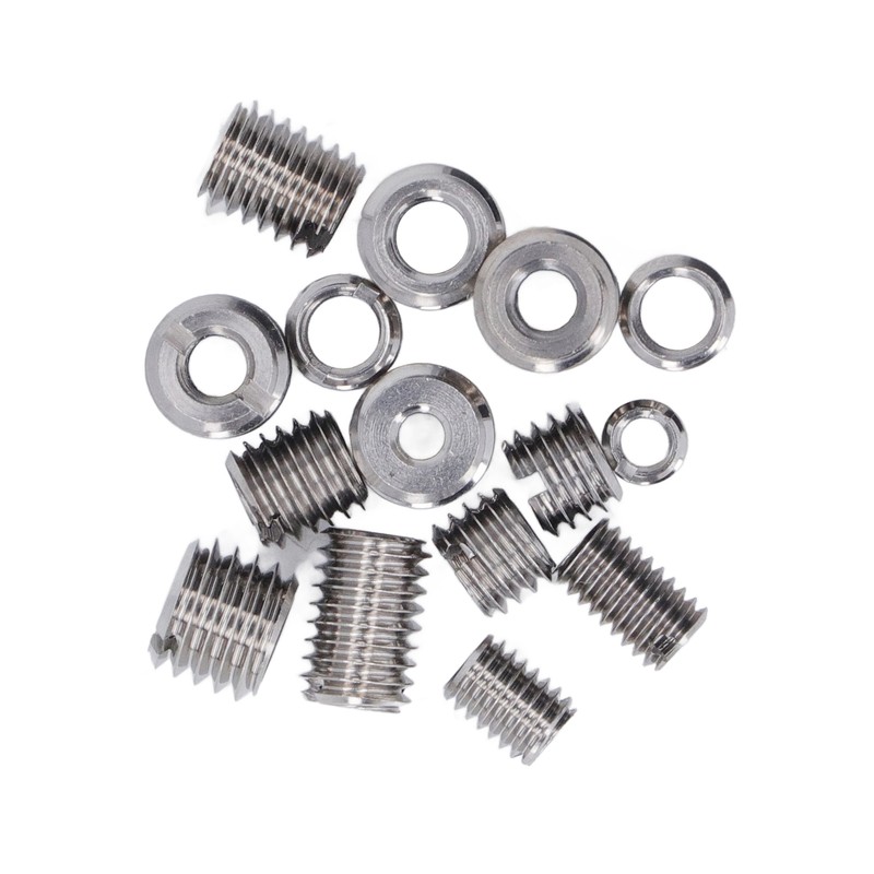 75Pcs Stainless Steel Threaded Inserts Nuts Assortment Tool Kit for